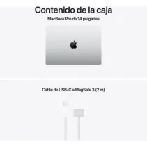 Apple MacBook Pro 14' M5 Pro com CPU de 18 núcleos, 24GB de RAM, SSD de 2TB e GPU de 20 núcleos na cor prata.