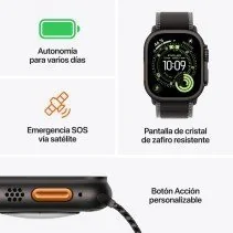 Apple Watch Ultra 3 GPS + Cellular 49 mm de APPLE en oferta | Apple Watch | Portes grátis