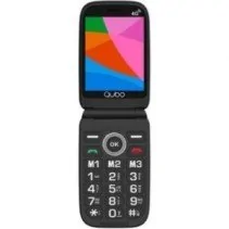 Telemóvel Qubo X-D340 4G para Idosos Negro