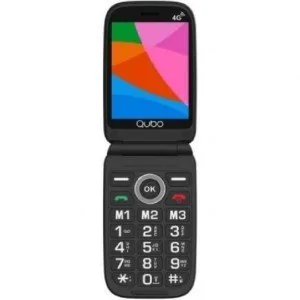 Telemóvel Qubo X-D340 4G para Idosos Negro