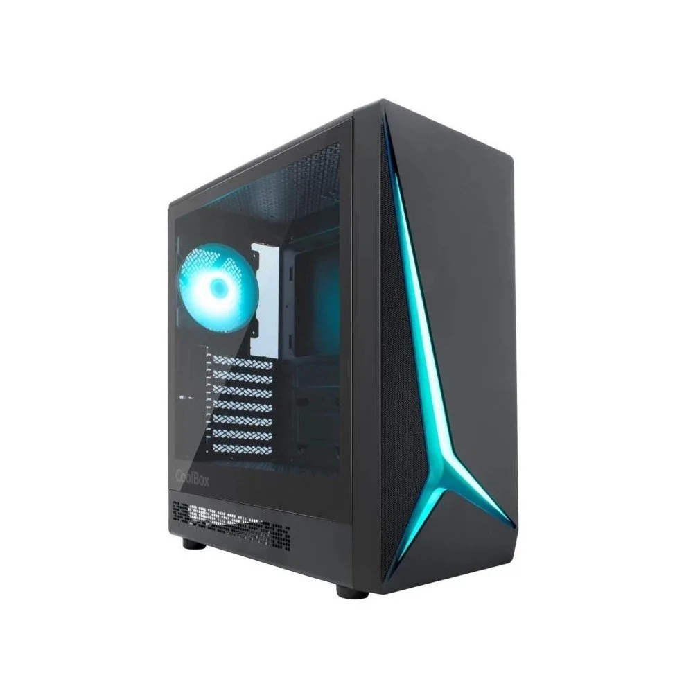Caixa de computador Coolbox GA450 Caixa Gaming ATX Starlight Negra