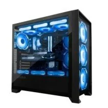 Caixa de computador Coolbox Ge-2000 Gaming ATX DualView sem fonte de alimentação.
