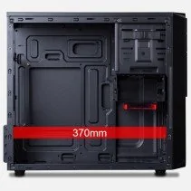 Hiditec Micro ATX Q9 PRO PC Case with 2 USB 3.0 ports