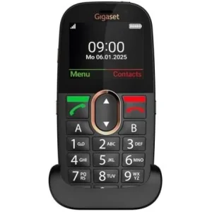 Teléfono Móvil Gigaset GL695 para Personas Mayores 4G Negro