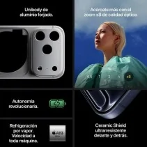 Smartphone Apple iPhone 17 Pro Max 256GB 6.9' 5G Plata