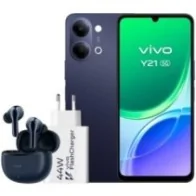 Vivo Y21 4GB 256GB 6.74' 5G Black Includes Charger + Headphones