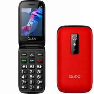 Qubo P-220RD 4G Mobile Phone for Seniors in Red
