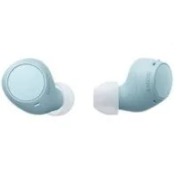 Sony WF-C510 Bluetooth headphones with charging case. 5-hour battery life. Blue color.