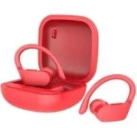 Fones de ouvido esportivos Bluetooth Daewoo DW2025 com estojo de carregamento Autonomia 5h Vermelhos