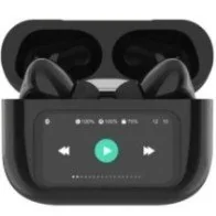 Fones de ouvido Bluetooth Qubo TWS-400BK com estojo de carregamento. Autonomia de 4h. Pretos.