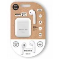 Bluetooth headphones Tech One Tech SIUX.02 TEC1402 with charging case. 6-hour battery life. White.