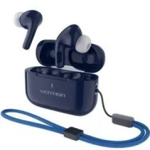 Bluetooth Headphones Vention Echo Lite E11 Plus with charging case 6-hour battery life Blue
