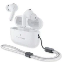 Fones de ouvido Bluetooth Vention Echo Lite E11 Plus com estojo de carregamento. Autonomia de 6 horas. Brancos.