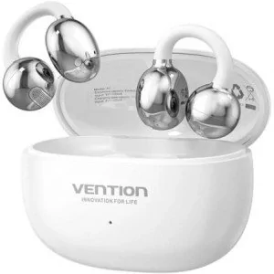 Bluetooth Headphones Vention Echo Clip A11 Pro with Charging Case 6h Autonomy White