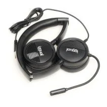 Headphones com microfone Iggual Dual Tech USB 3,5 mm.