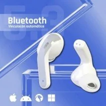 Iggual White Wireless TWS Earbuds