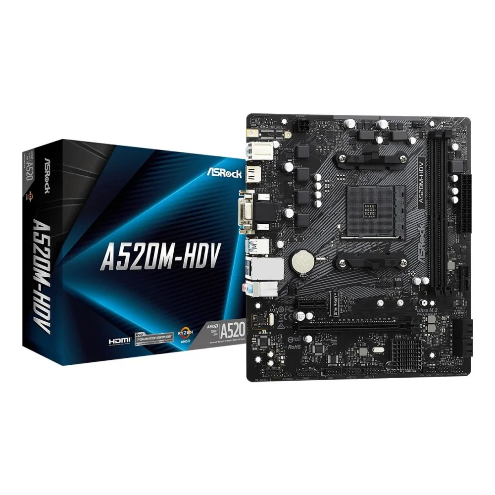 Placa base Asrock AMD A520 de ASROCK en oferta | Placas Base | Portes grátis