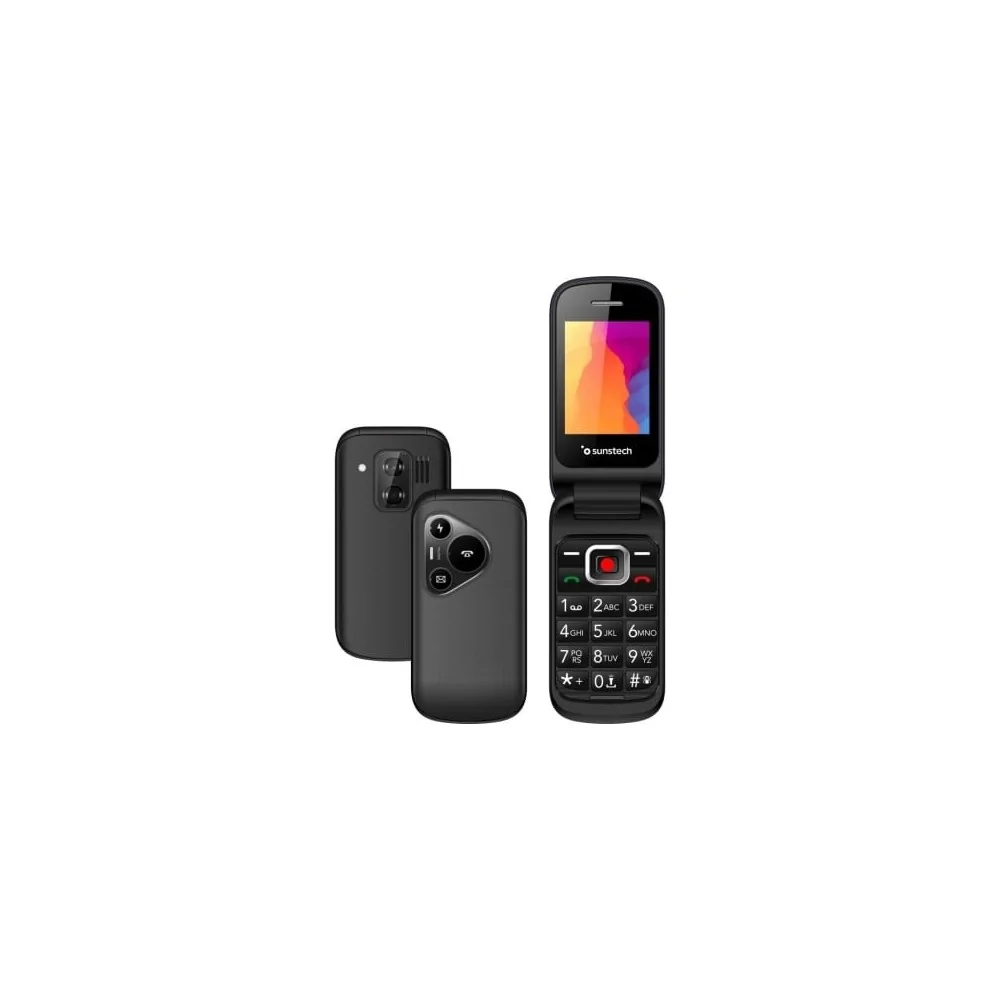 Telemóvel Sunstech CELT24 para Idosos Preto