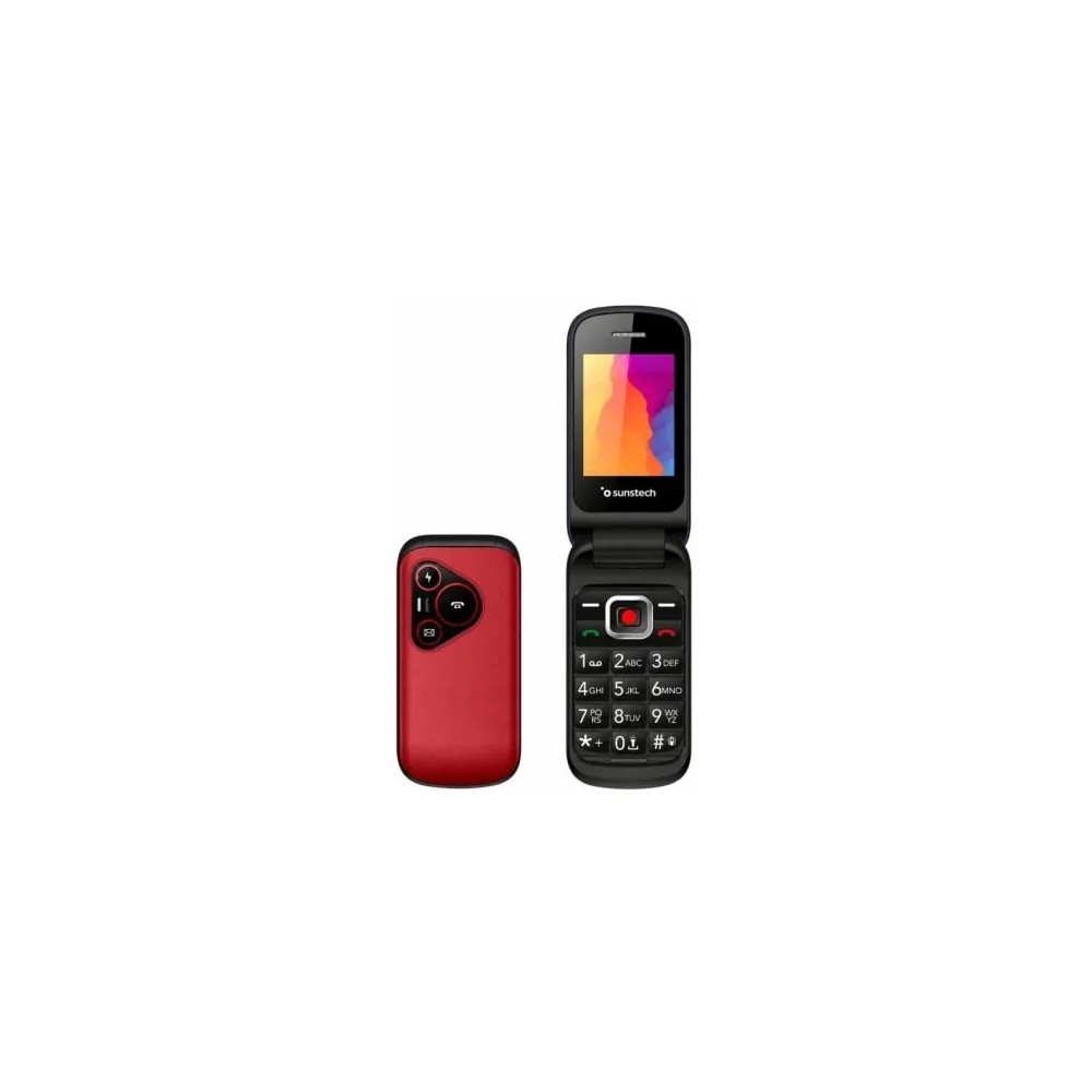 Telemóvel Sunstech CELT24 para Idosos Vermelho