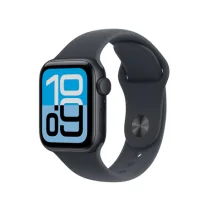 Apple Watch SE3 GPS 40mm Caja de Aluminio Medianoche Correa Deportiva Negra ML