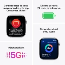Apple Watch Series 11 GPS + Cellular 42mm Space Gray Black Sport Band (SM)