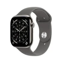 Apple Watch Series 11 GPS Cellular 46mm Titanio Natural Correa Deportiva Gris Piedra ML