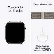 Apple Watch Series 11 GPS  Cellular 46mm Titanio Natural Correa Milanese Natural SM