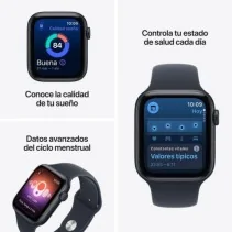 Apple Watch SE3 GPS 44mm Caja de Aluminio Medianoche Correa Deportiva Azul Marino SM