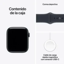 Apple Watch SE3 GPS Cellular 44mm Caja de Aluminio Medianoche Correa Deportiva Azul Marino ML