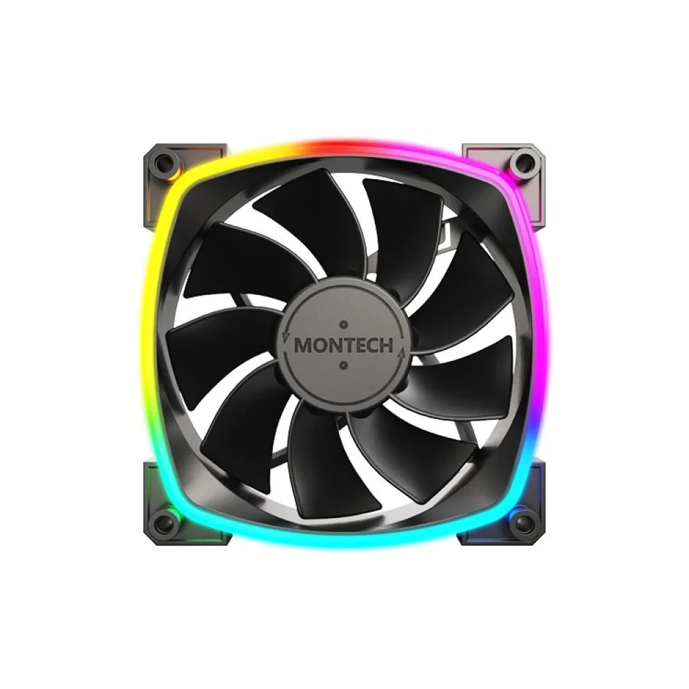 MONTECH Ventilador de caja 120 mm RX120 PWM negro de MONTECH en oferta | Ventiladores PC | Portes grátis