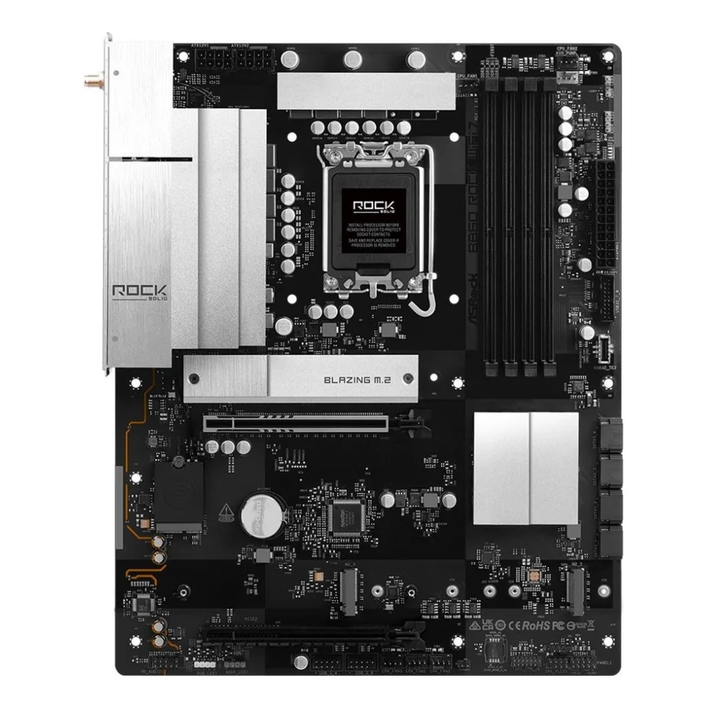 Asrock Placa base Intel B860 LGA 1851 Socket V1 ATX B860 ROCK WIFI 7 de ASROCK en oferta | Placas Base | Portes grátis