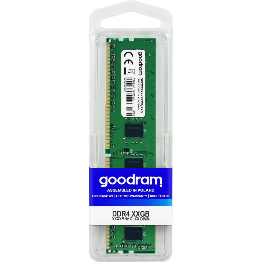 MEMORY DIMM 16GB PC25600 DDR4 GR3200D464L22 16G GOODRAM de GOODRAM en oferta | Memoria RAM | Portes grátis