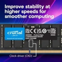 NB MEMORY 32GB DDR5-6400 CT32G64C52CS5 CRUCIAL de CRUCIAL en oferta | BÉLIER | Portes grátis