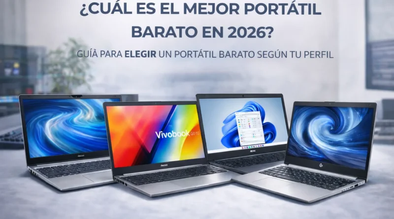 Guía para elegir portátiles baratos en 2026 según rendimiento, batería y calidad-precio