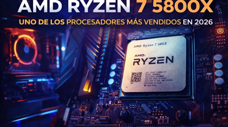 AMD Ryzen 7 5800X, procesador gaming de 8 núcleos y alto rendimiento para PC