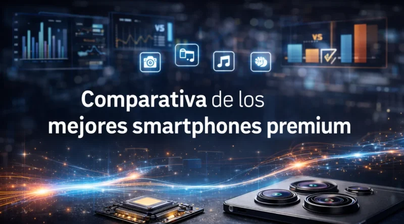 Comparativa de smartphones premium con los mejores móviles de gama alta de 2026