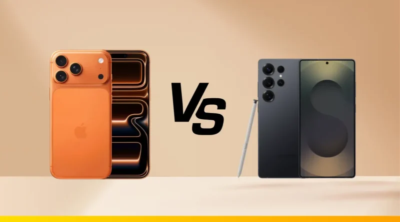 Comparativa entre iPhone 17 Pro Max y Samsung Galaxy S25 Ultra en diseño, cámaras y rendimiento