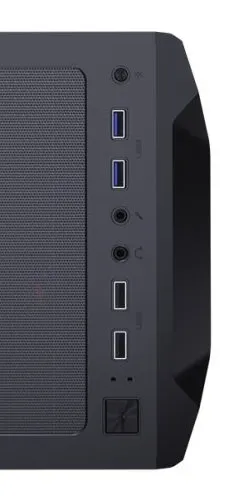 Gabinete torre média Cougar MX410 - Principais entradas